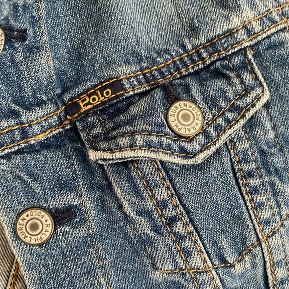 Girls Polo RL denim jacket size 5